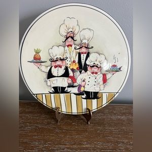 Vintage, Ceramics, Chef Hot Pot Stand 8in Diameter